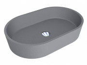 Раковина для ванной Miraggio Sorrento 55х35,1 см кварцевый песок Mirastone серый 0000442