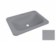 Раковина для ванной Miraggio California 61,4x45,6 см кварцевый песок Mirastone серый камень 0000388