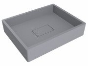 Раковина для ванной Miraggio Capri 49,4х39,5 см кварцевый песок Mirastone серый 0000391