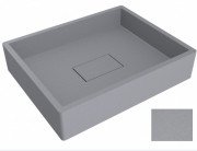 Раковина для ванной Miraggio Capri 49,4х39,5 см кварцевый песок Mirastone серый камень 0000392