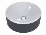 Раковина для ванної Miraggio Ellel Ø46 см мармур литий Miramarble RAL 7024 графітово-сірий 0000297
