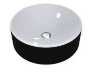 Раковина для ванной Miraggio Ellel Ø46 см литой мрамор Miramarble RAL 9005 черный матовый 0000298