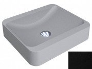 Раковина для ванной Miraggio Geneva 44,5х39,5 см кварцевый песок Mirastone черный 0000406