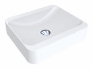 Раковина для ванной Miraggio Geneva 44,5х39,5 см кварцевый песок Mirastone белый 0000408