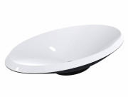 Раковина для ванної Miraggio Lex R 69х38 см мармур мармур Miramarble RAL 9005 чорний 0000317