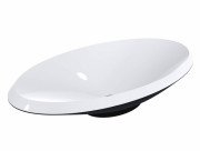 Раковина для ванної Miraggio Lex R 69х38 см мармур мармур Miramarble RAL 9005 чорний 0000317