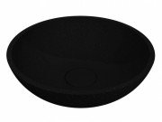 Раковина для ванної Miraggio Palermo Ø49,7 см кварцовий пісок Mirastone чорний0000434