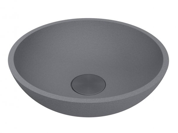 Раковина для ванной Miraggio Palermo Ø49,7 см кварцевый песок Mirastone серый 0000977