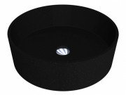 Раковина для ванної Miraggio Sofia Ø47,7 см кварцовий пісок Mirastone чорний 0000439