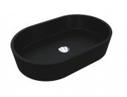 Раковина для ванної Miraggio Sorrento 55х35,1 см кварцовий пісок Mirastone чорний 0000441