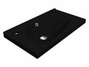 Раковина для ванной Miraggio Titania 69,5х39,6 см кварцевый песок Mirastone черный 0000445