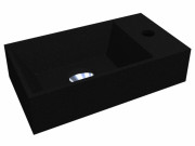 Раковина для ванной Miraggio Copper 400 кварцевый песок Mirastone черный 0000957