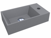 Раковина для ванной Miraggio Copper 400 кварцевый песок Mirastone серый 0000802