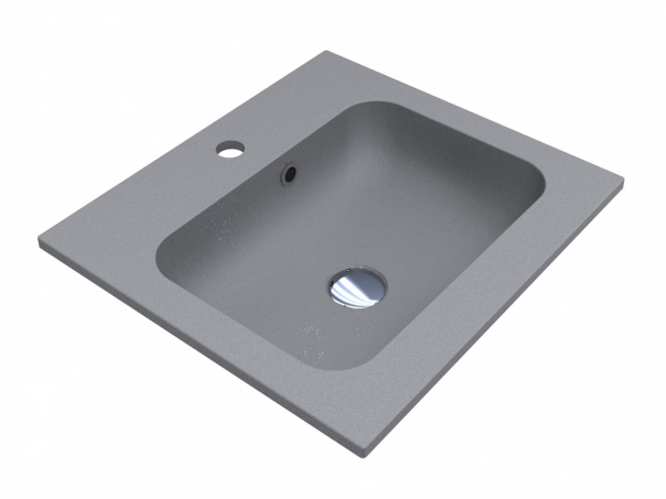 Раковина для ванної Miraggio Della 500 кварцовий пісок Mirastone сірий 0000985