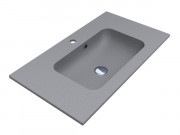 Раковина для ванної Miraggio Della 800 кварцовий пісок Mirastone сірий 0000943