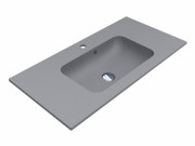 Раковина для ванной Miraggio Della 900 кварцевый песок Mirastone серый 0000987