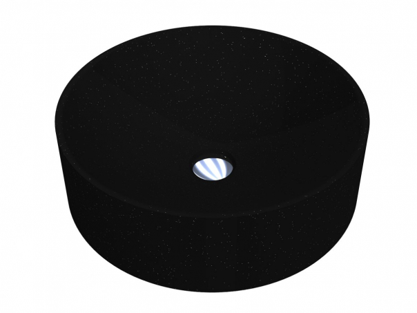 Раковина для ванной Miraggio Ellel Ø46 см кварцевый песок Mirastone черный 0000989