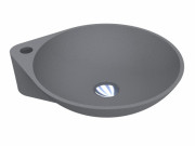 Раковина для ванной Miraggio Florence 46,5х40 см кварцевый песок Mirastone серый 0000996