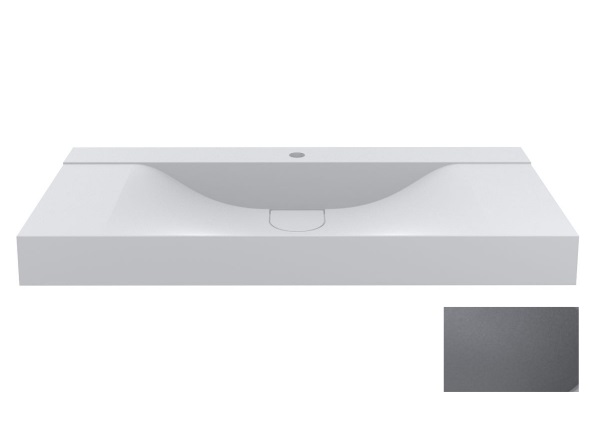 Раковина для ванної Miraggio Fly 1000 кварцовий пісок Mirastone сірий 0001454