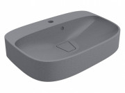 Раковина для ванной Miraggio Lifou 62,7х43,4 см кварцевый песок Mirastone серый 0000992
