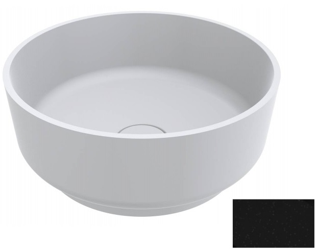 Раковина для ванной Miraggio Marta 420 кварцевый песок Mirastone черный 0001481