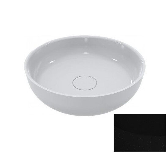 Раковина для ванной Miraggio Moon Ø40 см кварцевый песок Mirastone черный 0001304