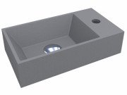 Раковина для ванної Miraggio Copper 400 кварцовий пісок Mirastone сірий 0000802