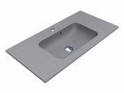 Раковина для ванной Miraggio Della 900 кварцевый песок Mirastone серый 0000987