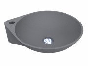 Раковина для ванной Miraggio Florence 46,5х40 см кварцевый песок Mirastone серый 0000996