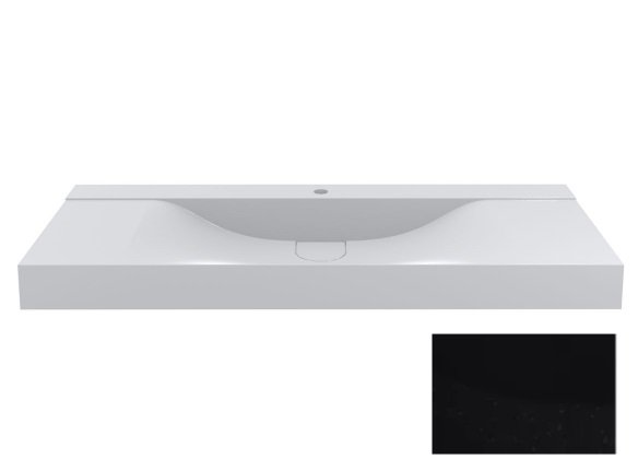 Раковина для ванной Miraggio Fly 1200 кварцевый песок Mirastone черный 0001455