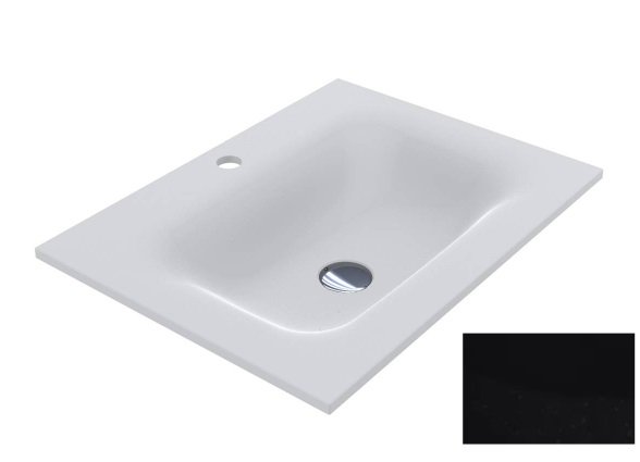Раковина для ванной Miraggio Jessel 600 кварцевый песок Mirastone черный 0001464