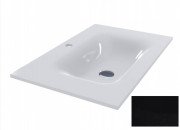 Раковина для ванної Miraggio Jessel 700 кварцовий пісок Mirastone чорний 0001466