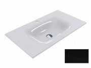 Раковина для ванної Miraggio Jessel 800 кварцовий пісок Mirastone чорний 0001468