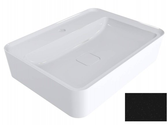 Раковина для ванной Miraggio Marrakesh 600 кварцевый песок Mirastone черный 0001479