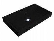 Раковина для ванної Miraggio Varna 700 кварцовий пісок Mirastone чорний 0000450