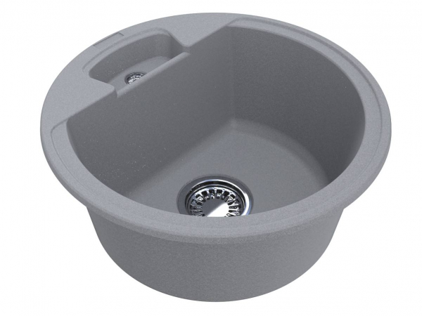 Мойка для кухни Miraggio Valencia Ø44,6 см кварцевый песок Mirastone stone gray 0000055