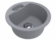 Мойка для кухни Miraggio Valencia Ø44,6 см кварцевый песок Mirastone stone gray 0000055