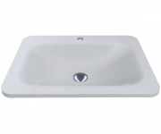 Раковина для ванної Miraggio California 61,4x45,6 см кварцовий пісок Mirastone білий 0000389