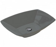 Раковина для ванної Miraggio Lex S 55,5х40 см лита мармур Miramarble сірий глянсовий 0000208