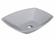 Раковина для ванной Miraggio Lex S 55,5х40 см кварцевый песок Mirastone серый камень 0000420