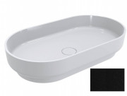 Раковина для ванной Miraggio Marta 750 кварцевый песок Mirastone черный 0001483
