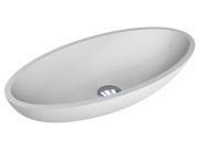 Раковина для ванної Miraggio Nice 59,5х29,7 см кварцовий пісок Mirastone білий 0000431