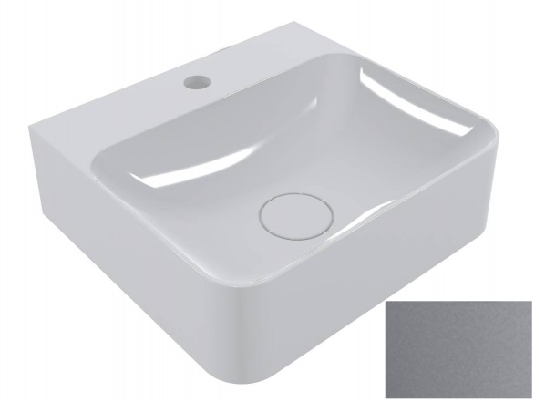 Раковина для ванной Miraggio Seed 43х39 см кварцевый песок Mirastone серый 0001498