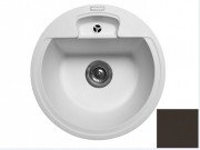 Мийка для кухні Miraggio Valencia Ø44,6 см кварцовий пісок Mirastone шоколад 0001594