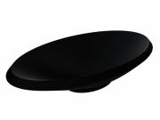 Раковина для ванної Miraggio Lex R 69х38 см кварцовий пісок Mirastone чорний 0000664