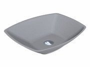 Раковина для ванной Miraggio Lex S 55,5х40 см кварцевый песок Mirastone серый 0000419