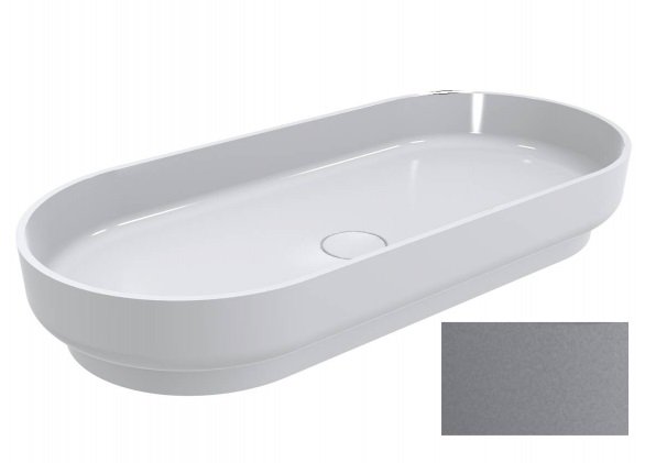 Раковина для ванной Miraggio Marta 900 кварцевый песок Mirastone серый 0001484