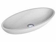 Раковина для ванної Miraggio Nice 59,5х29,7 см кварцовий пісок Mirastone білий 0000431