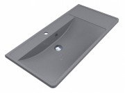 Раковина для ванной Miraggio Sacramento 100,1х48,1 см кварцевый песок Mirastone серый 0000437