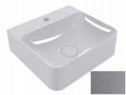 Раковина для ванної Miraggio Seed 43х39 см кварцовий пісок Mirastone сірий 0001498